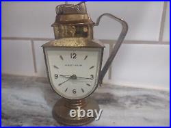 Rare 1956-60 Phinney Walker Art Deco Style Clock & Evans Table Lighter Working