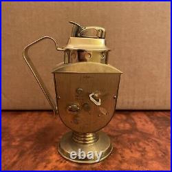 Rare 1956-60 Phinney Walker Art Deco Style Clock & Evans Table Lighter Working