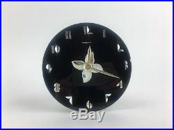 Rare Art Deco 1938 General Electric Glass Rainbualt Black Mirror Mirage Clock