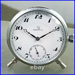 Rare Art Deco Election Swiss Desk Clock Pocket Watch Movement
