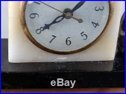 Rare Art Deco Pixies Contempler Clock By UNITED H. Fugere G. Gerdago