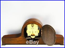Rare Beautiful Art Deco Junghans Chiming Mantel Clock With Pendulum