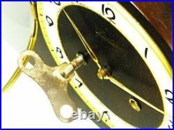 Rare Beautiful Later Art Deco Junghans Chiming Mantel Clock With Pendulum