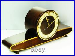 Rare Beautiful Later Art Deco Junghans Chiming Mantel Clock With Resonanz