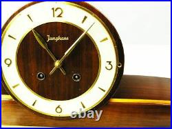 Rare Beautiful Later Art Deco Junghans Chiming Mantel Clock With Resonanz