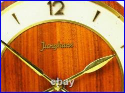 Rare Beautiful Later Art Deco Junghans Chiming Mantel Clock With Resonanz Chime