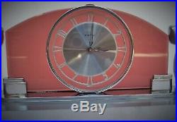 Rare German Art Deco 8 Day Clock Mauthe Excellent/ Working / Frankart Era