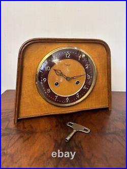 Rare Iconic Shape Smiths Enfield 8 Day Striking Hammer Mantle Clock