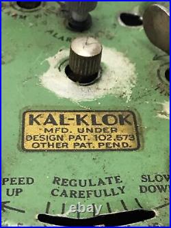 Rare Kal Klok 4-in-1 Rotary Tape Measure Alarm Clock with Calendar Working