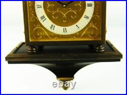 Rare Later Art Deco Bauhaus Chiming Desk Clock Junghans With Wall Board