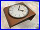 Rare Leather Art Deco Bauhaus Leather Desk 8days Clock Kienzle Germany Repair