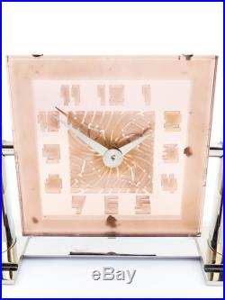 Rare Leon Hatot ATO table clock, art deco, 1930´s