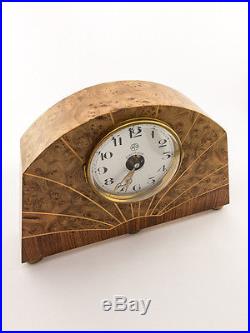 Rare Leon Hatot ATO table desk clock, art deco, 1930´s