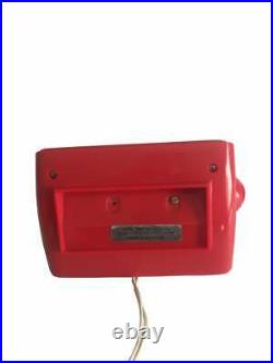Rare Mandico Flip Clock Alarm, 70s Red Flip Clock made in Singapore