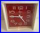 Rare Mid Century Wedgefield Cube Clock Wind Up Alarm Clock West Germany Tested