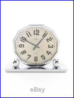 Rare Omega desk clock with 8 day movement, art deco, 1920s