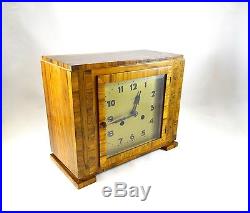 Rare Original Kienzle Art Deco Table Clock Modernistic Mantle Clock Antique