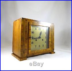 Rare Original Kienzle Art Deco Table Clock Modernistic Mantle Clock Antique