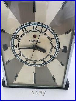 Rare Paul Frankl Telechron M-1 Clock Art Deco Classic