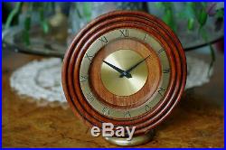 Rare Pendule De Table Jaeger Lecoultre 8 Day Art Deco Bauhaus Clock