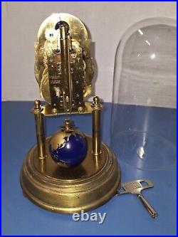 Rare Unusual Kaiser Universe Moon Dial & Globe German Anniversary Clock Working
