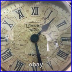 Rare Vintage 15 Jewels Glass and Brass Swiss Made Ball Clock 5 1/2