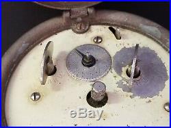 Rare Vintage 1938 Art Deco Lux 4-in-1 Rotary Calendar Alarm Clock / Kal Klok