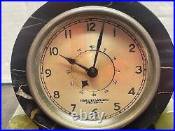 Rare Vtg Antique Art Deco Marble Hamilton Sangamo Synchronous Clock