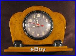 Rare Windsor Gibraltar Art Deco Butterscotch Catalin Bakelite Clock ca. 1930's