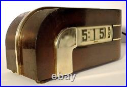 Rare Working Lawson Zephyr Clock P 40 Style 304 Deco 1937 Design, Pasadena Ca