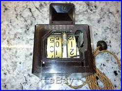 Rare and Stylish GE Telechron AB8B02 Art Deco Bakelite Clock Works Great! 1930's