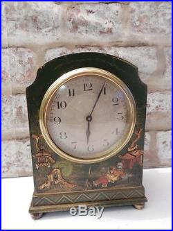 Really old clock art deco chinoisarie mantel CLOCK