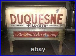 Register Top Or Back Bar Duquesne Beer Light Up Sign Art Deco 30-1940s