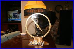 Restored Vintage Jefferson Golden Hour Electric Art Deco Mystery Clock