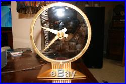 Restored Vintage Jefferson Golden Hour Electric Art Deco Mystery Clock
