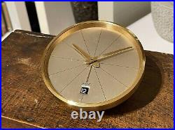 Ritz vintage design desk alarm date clock artdeco