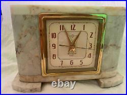 SEIKOSHA Marble Mantle Clock. Art Deco. Made in Japan. Perfect Time. VERY RARE