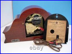 Scare Vtg 1937 General Electric 370 DORCHESTER Westminster Chimes Restored