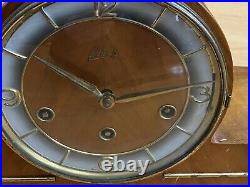 Schatz Art Deco German Triple Chime Mantel Clock