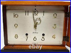 Seth Thomas 50s E515-003 Chiming Mantle Clock Art Deco Original Cond withKey Works