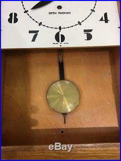 Seth Thomas Art Deco Ragulator Wall Clock