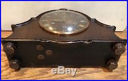 Smiiths Westminster Whittington Art Deco Mid Century English Chime Mantle Clock