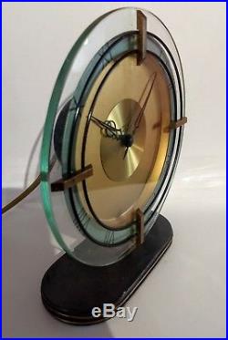 Smiths Sectric Art Deco Mantle Clock Mains Full Working Order