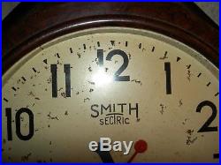 Smiths Sectric Electric Wall Clock 12 Bakelite Octagonal 30s 40s ART DECO