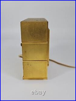 Spaulding and Company Swiss Clock Art Deco Brass Desk Alarm PARTS OR REPAIR
