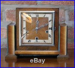 Square Art Deco Chiming Clock Enfield