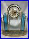 Stained Glass Mantle Clock Art Deco-Parts Only, Handmade Stephan Daniel 1990