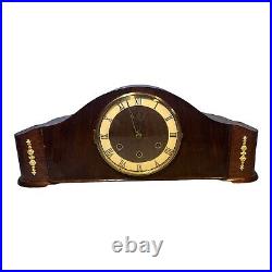 Stunning Antique Art Deco Triple Key GOLDANKER Mantel Clock Germany 22.5