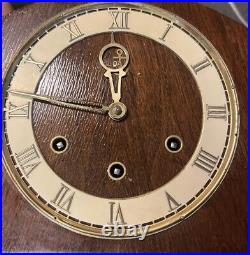 Stunning Antique Art Deco Triple Key GOLDANKER Mantel Clock Germany 22.5