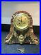 Stunning Antique French Marble Mantle Clock Quality Arts & Crafts/deco Dial